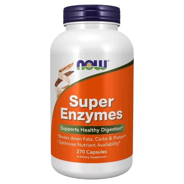 NOW Supplements, Super Enzymes 270 capsulas