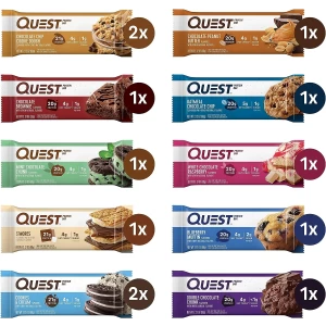 Quest Nutrition Ultimate Variedad de 12 Barras de Proteína, Alto en Proteínas, Bajo en Carbohidratos, Sin Gluten