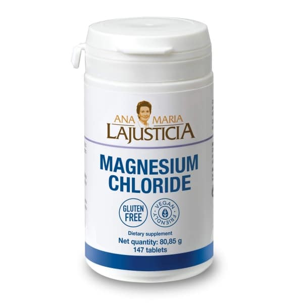 "Ana Maria Lajusticia - Cloruro de magnesio 147 tabs. - Reduce cansancio y fatiga - Mejora sistema nervioso - Sin gluten y apto para veganos"