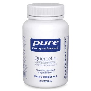 "Quercetina Pure Encapsulations - 500 mg - Refuerzo Inmunológico, Salud Celular y Cardiovascular - Suplemento Antioxidante - Sin Gluten y No-OMG - 120 Cápsulas"