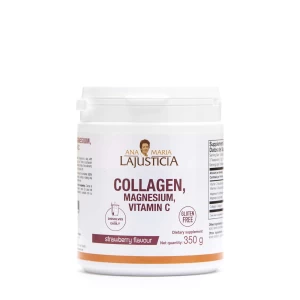 "Ana Maria Lajusticia | Collagenado con Magnesio y Vitamina C | Piel, Uñas, Cabello y Ligamentos Saludables | Energía Natural, Sabor a Fresa 350g"