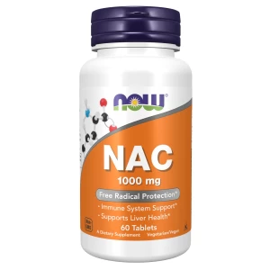 "NOW NAC 1000 mg: Protección antioxidante, 60 tabletas"