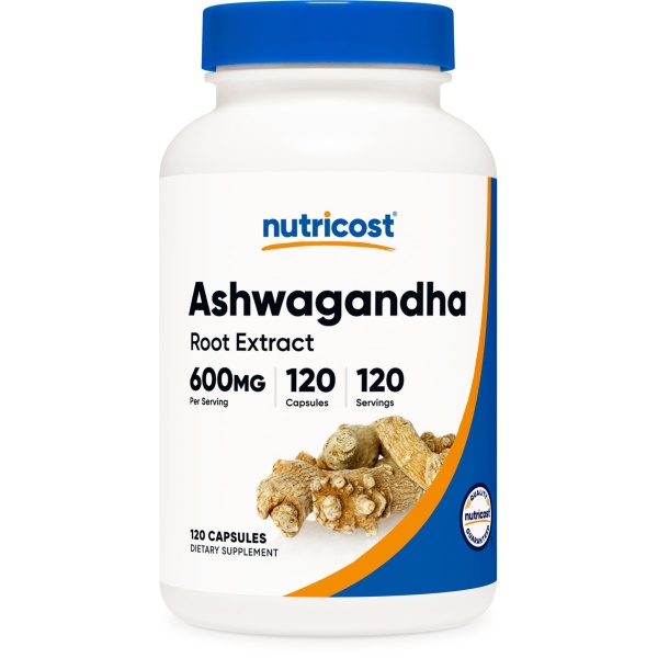 Imagen de Nutricost Ashwagandha 600mg, frasco de 120 Cápsulas
