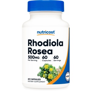 Imagen de Rhodiola Rosea 500mg, 60 Cápsulas Vegetarianas de Nutricost