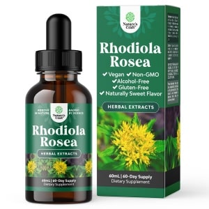 Botella de Rhodiola Rosea de Alta Potencia en Tintura Líquida
