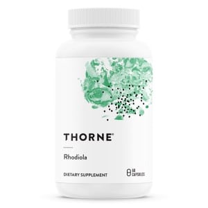 THORNE Rhodiola, alivio del estrés y mejora del sueño, frasco de 60 cápsulas