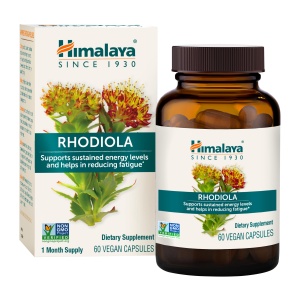 Cápsulas veganas de Himalaya Rhodiola Rosea para energía y resistencia