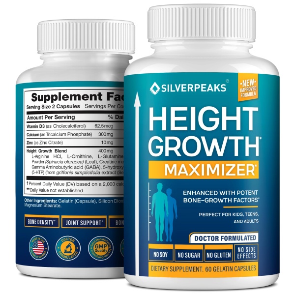 Cápsulas de Crecimiento para Alcanzar Mayor Estatura Cápsulas de Crecimiento para Alcanzar Mayor Estatura con Calcio y Vitaminas