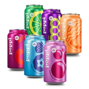 Bebida Prebiótica Poppi con Vinagre de Sidra y Sabores Refrescantes