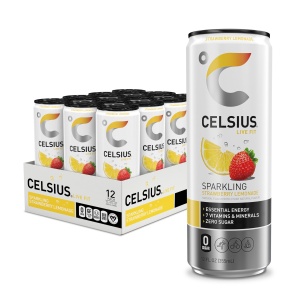Bebida energética CELSIUS Sparkling Strawberry Lemonade 12 oz