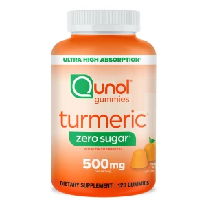Qunol Gomas de Cúrcuma Sin Azúcar, 500mg Curcumina