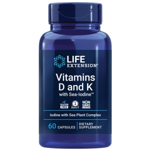 Imagen de Vitaminas D y K con Yodo para salud ósea e inmunitaria