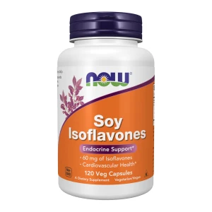 Cápsulas Isoflavonas de Soja NOW Foods 60 mg Apoyo Endócrino