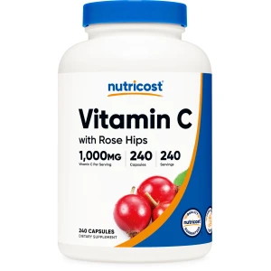 Botella de Vitamina C con Rosa Mosqueta de 1025mg
