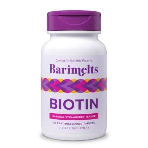 Tabletas de Biotina 5000mcg, Rápida Disolución, Sabor Fresa