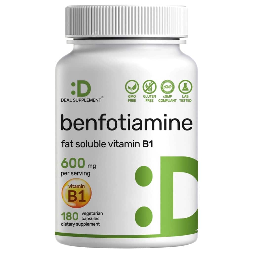 Benfotiamina 600 mg en cápsulas vegetales Deal Supplement